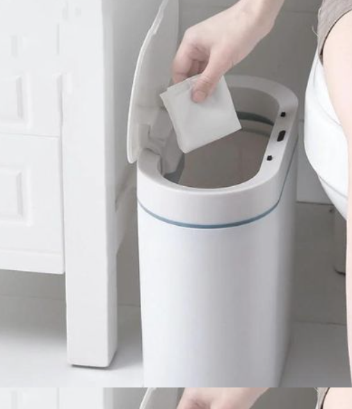Motion sensor trash kan